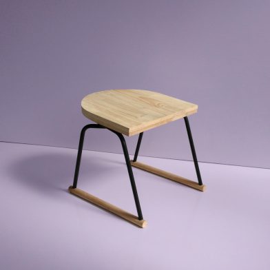 Rachel Vosila Small Wood Metal Chair