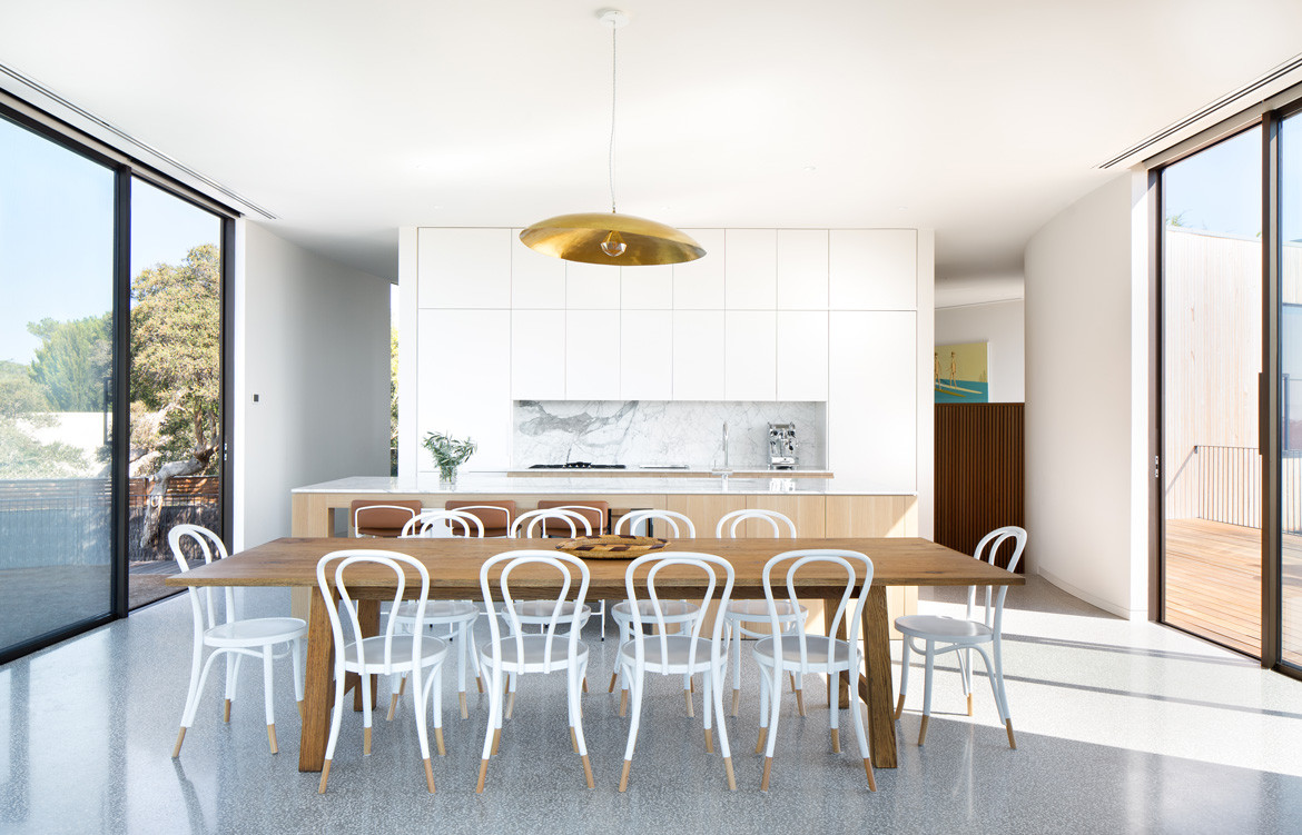 Sorrento House Cera Stribley Architects Photography by Emily Bartlett Dining Kitchen