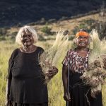 Tjanpi Desert Weavers Photography by Rhett Hammerton Naomi Kantjuri from Amata and Maringka Burton Kaltjiti